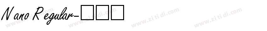Nano Regular字体转换